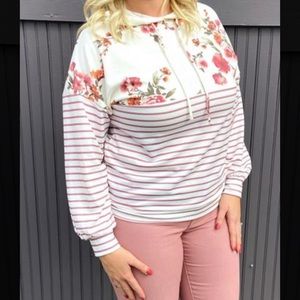 Haptics floral sweater with a Jodie